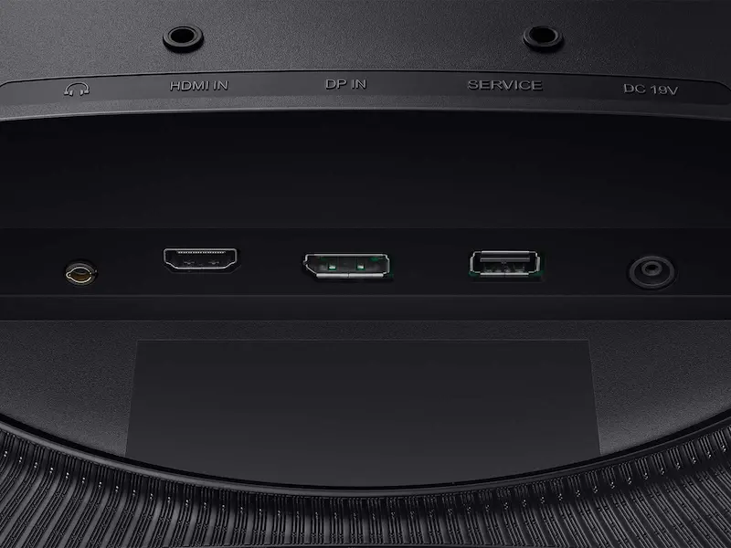 SAMSUNG 32” Odyssey G5 Gaming Monitor Ports.webp