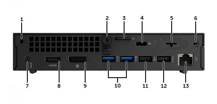 Dell Optiplex 3040 Mini Desktop Core i5 6th Gen 8GB RAM 256GB SSD Windows 10 Pro Business PC Black  2.webp