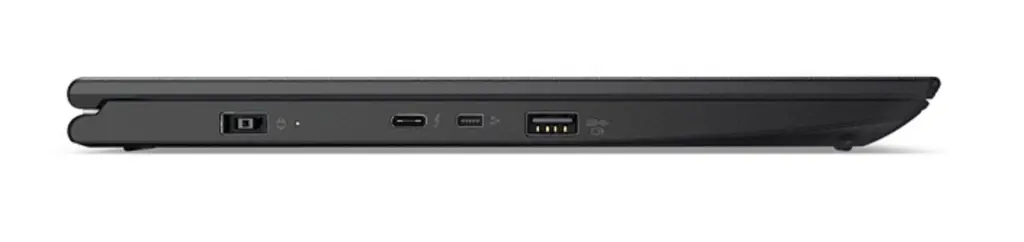 Lenovo ThinkPad Yoga 370 Intel® Core™ i5 i5-7300U Hybrid (2-in-1) 33.8 cm (13.3) Touchscreen Full HD 8 GB DDR4-SDRAM 256 GB SSD Windows 10 Pro Black Left Side View.webp
