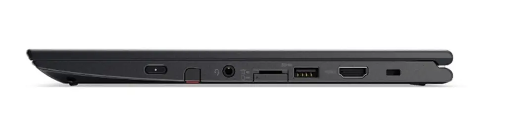 Lenovo ThinkPad Yoga 370 Intel® Core™ i5 i5-7300U Hybrid (2-in-1) 33.8 cm (13.3) Touchscreen Full HD 8 GB DDR4-SDRAM 256 GB SSD Windows 10 Pro Black Right Side View.webp
