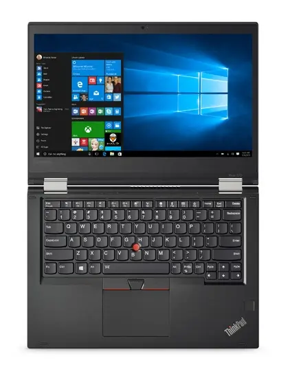 Lenovo ThinkPad Yoga 370 Intel® Core™ i5 i5-7300U Hybrid (2-in-1) 33.8 cm (13.3) Touchscreen Full HD 8 GB DDR4-SDRAM 256 GB SSD Windows 10 Pro Black Stand Mode.webp