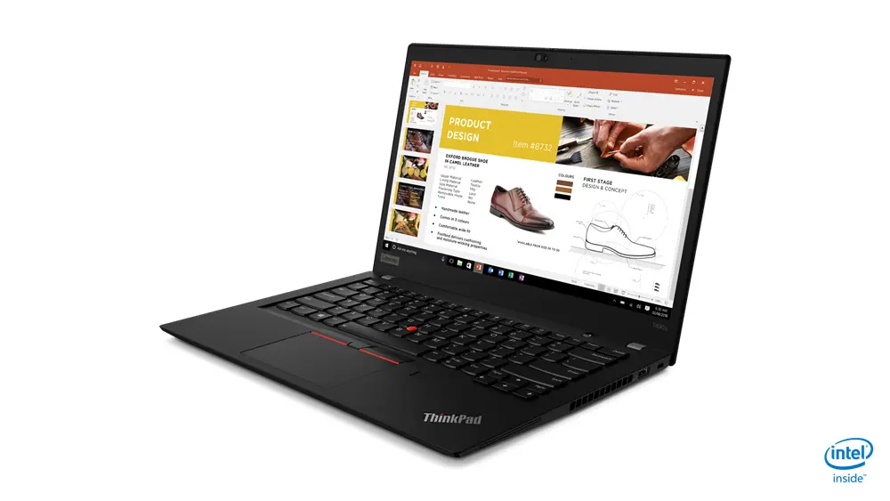 Lenovo ThinkPad T490s 14.0 - Ci7-8365U 16GB 256GB PCle SSD Open View.webp