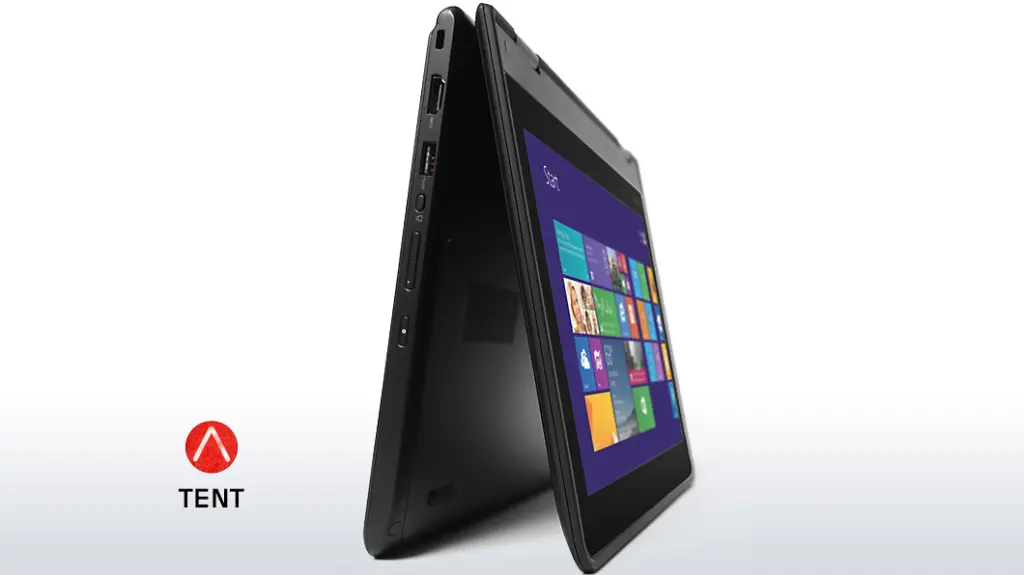 Lenovo ThinkPad Yoga 11e Intel® Celeron® N2940 Hybrid (2-in-1) 29.5 cm (11.6) Touchscreen HD 4 GB DDR3L-SDRAM 128 GB SSD Windows 8.1 Black Tent Mode.webp