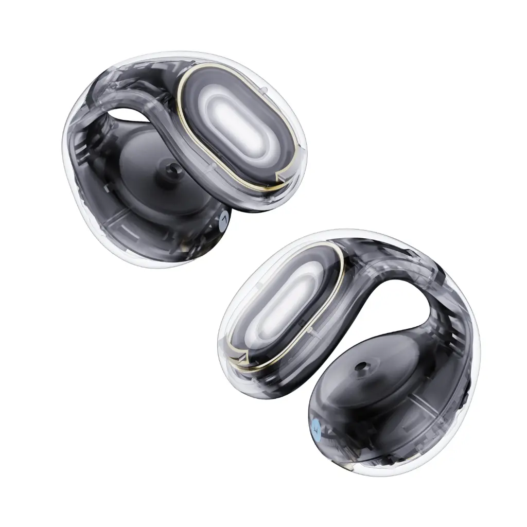 Soundcore C30i A3330 Open-Ear Clip-On Earbuds Bluetooth 5.3 Wireless Earbuds IPX4 Waterproof Touch Control Black/White